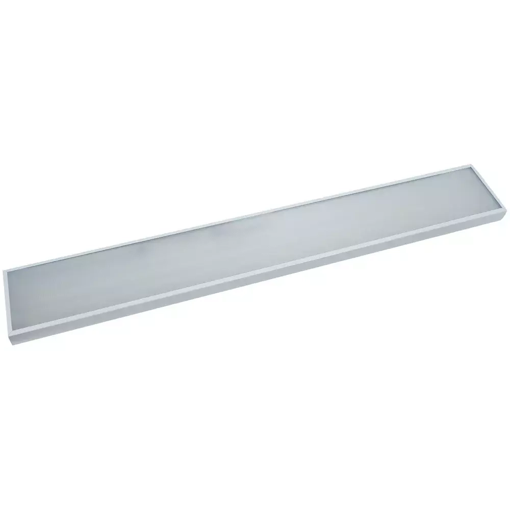 Светильник LED ДПО Макси 76W-9500Lm 4000К Микропризма IP40 с БАП на 1 час 1230х180х40мм VS