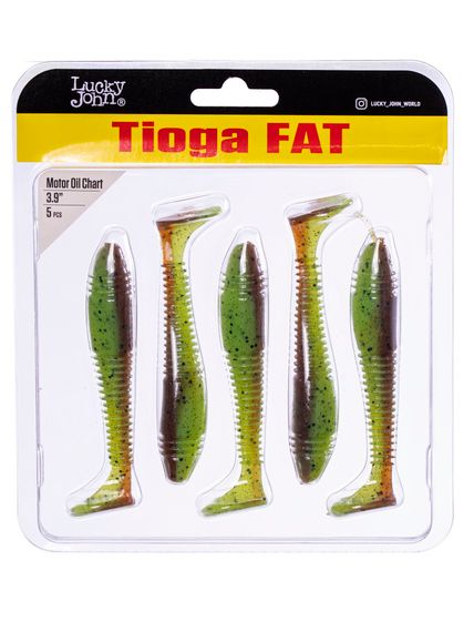 Виброхвосты съедоб. искусст. LJ Pro Series TIOGA FAT 3.9in (10.00)/Z15 5шт.