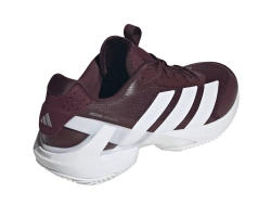 Мужские кроссовки теннисные Adidas Adizero Ubersonic 5 M - maroon/silver metallic/core black