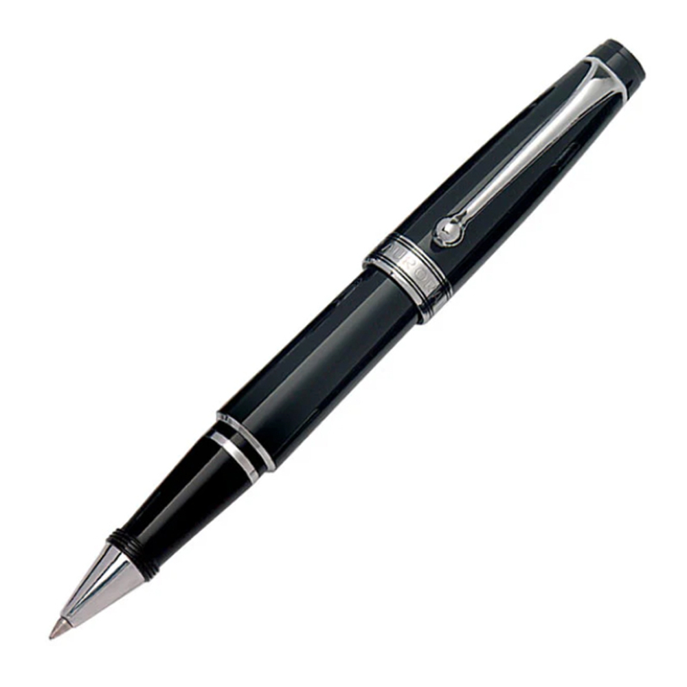 Ручка-роллер Aurora Optima Mini Black CT, в подарочной коробке