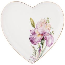 ТАРЕЛКА LEFARD "IRISES" В ФОРМЕ СЕРДЦА 21,5*2 СМ (КОР=48ШТ.)