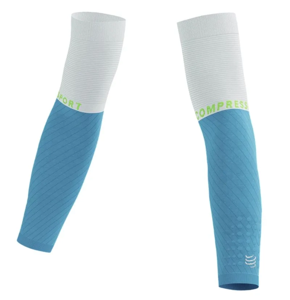 Термобелье Compressport Armforce - norse blue/neon green