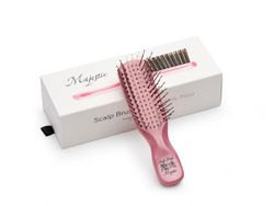 Расческа Majestic Scalp Brush розовый жемчуг (дорожная версия)