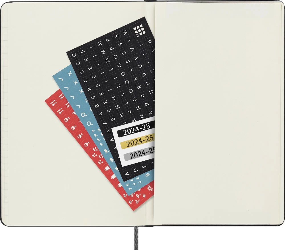 Ежедневник на 2025-2026 гг Moleskine Academic (DHB18DC3) 13х21см, 400 стр. твердая обложка черный
