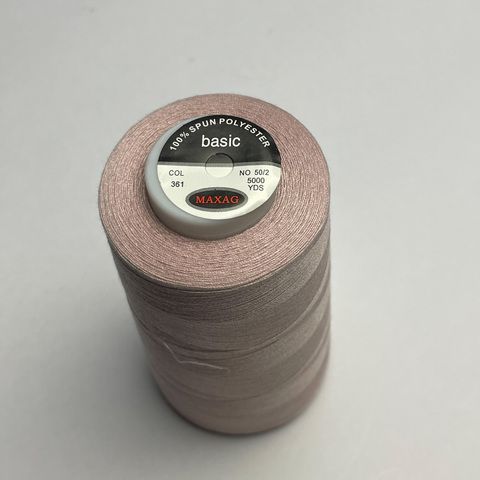 Нитки 50/2 5000 ярд 100% п/э, цвет 361