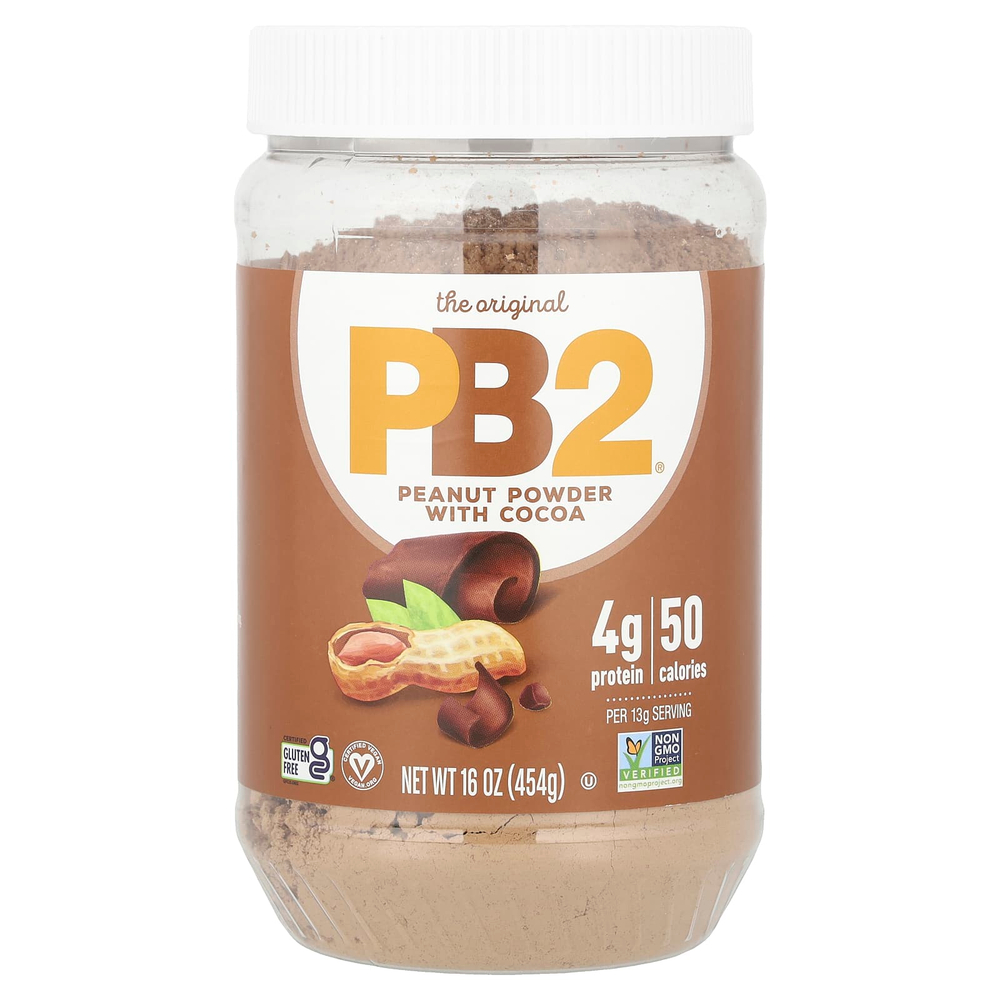 PB2 Foods, порошок из арахисовой пасты с какао, 454 г (16 унций)