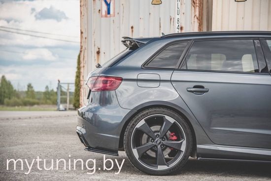 Сплиттеры бампера заднего боковые для AUDI RS3 8V Sportback (15-16)