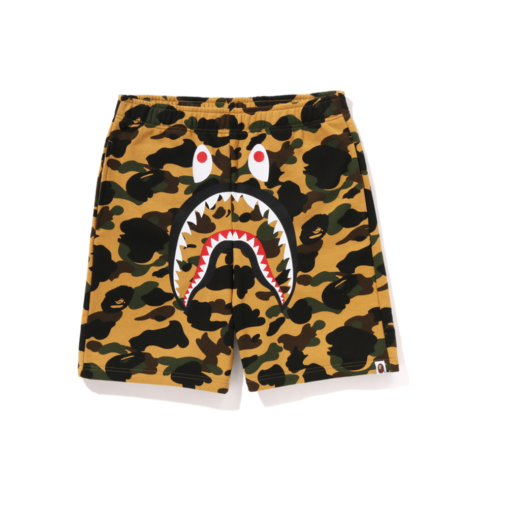 A Bathing Ape Bathing Ape 1st Camo Shark Track Шорты желтый