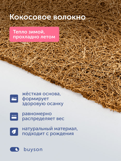 Детский матрас БайЛак, 16 см, 2 уровня жесткости, независимые пружины