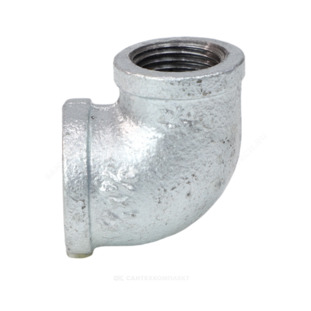 Угольник переходной чугун оц Ду 25х15 (1"х1/2") ВР/ВР Fittex PLUS