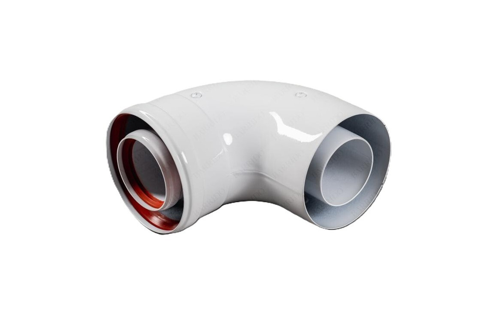 Промежуточный коаксиальный отвод 90°, без муфты, Ду 60/100, Baxi MT71410151