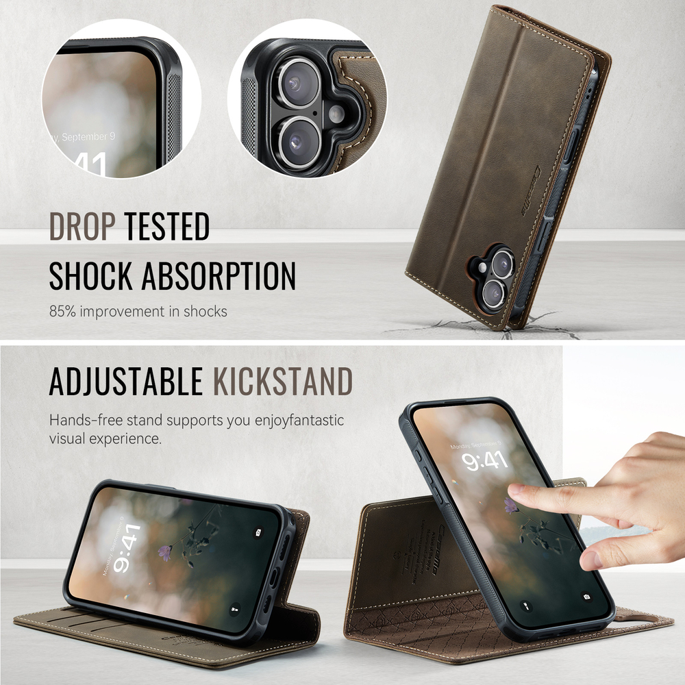 Чехол-кошелек CaseMe 2 in 1 MagSafe iPhone 17