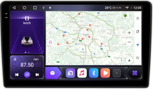 Магнитола для Opel Zafira B - Kuberg SF-9310 QLed+2K, Android 12, Быстрая, CarPlay, 4G SIM-слот