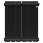 Радиатор биметаллический Royal Thermo Infinity 500 Noir Sable - 6 секц.