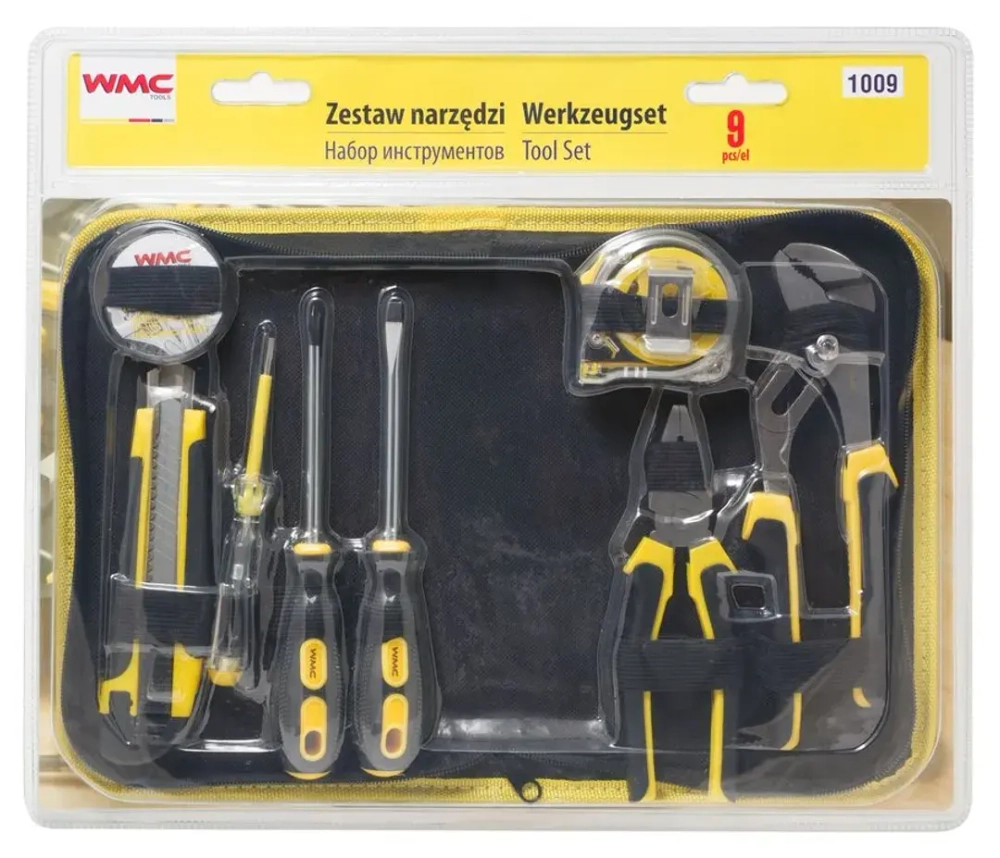 Набор инструментов 9пр, в сумке WMC TOOLS WMC-1009 набор