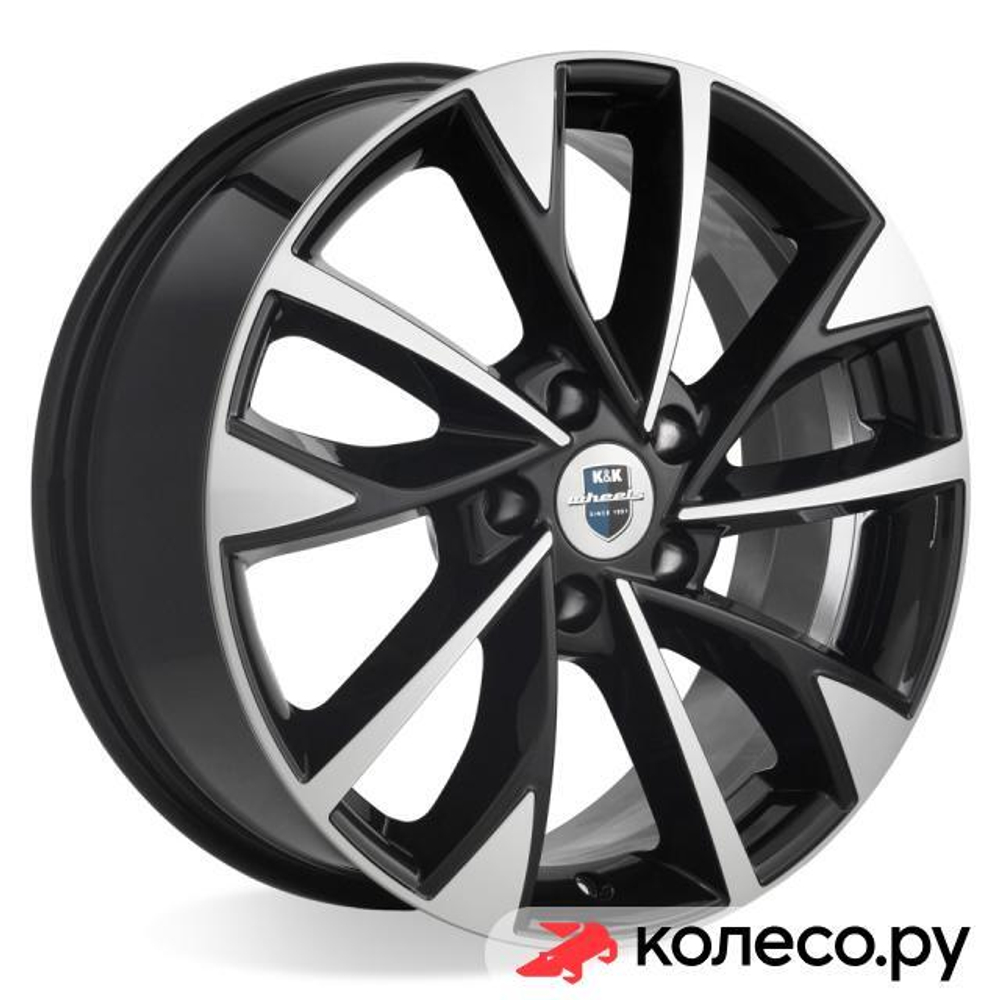 Роквуд (КС900) 7x17/5*114.3 D66.6 ET37 Алмаз-черный