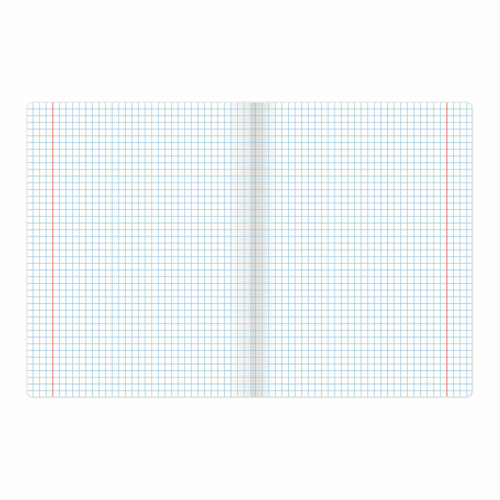 Тетрадь 12 л. BRAUBERG КЛАССИКА NEW клетка, обложка картон, СИНЯЯ, 105686