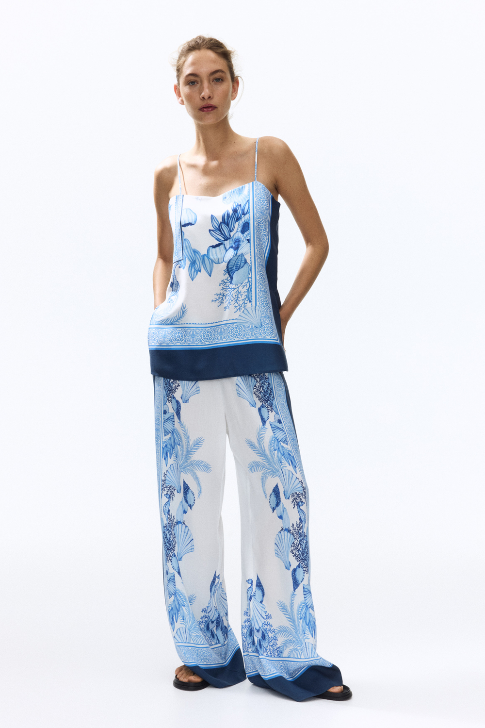 Широкие брюки из лиоцелла - H&M