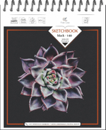 Блокнот-скетчбук SKETCHBOOK BLACK 20 листов на металлическом гребне