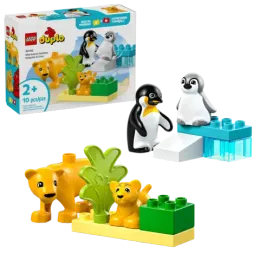 Конструктор LEGO Duplo 10941 Семейства диких животных: Пингвины и львы