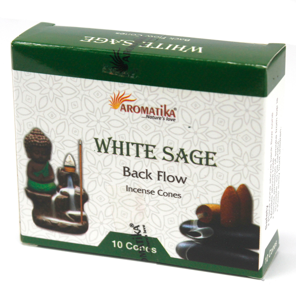 Aromatika White Sage Благовоние-конус Белый Шалфей, пуля (стелющиеся)