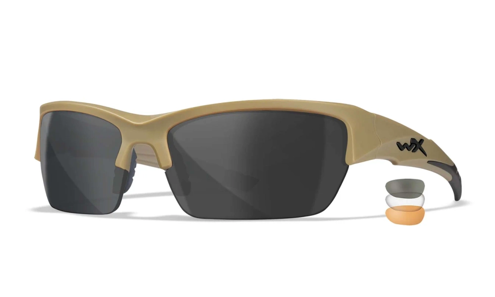 Очки Wiley X WX Valor (Frame: Matte Tan, Lens: Clear + Grey + Rust)