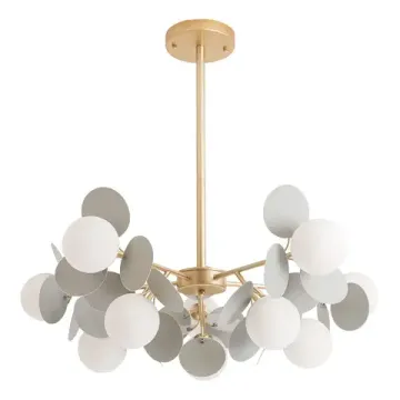 Потолочный светильник 10*G9 A1369SP-10GY золото/серый Peacock Arte Lamp