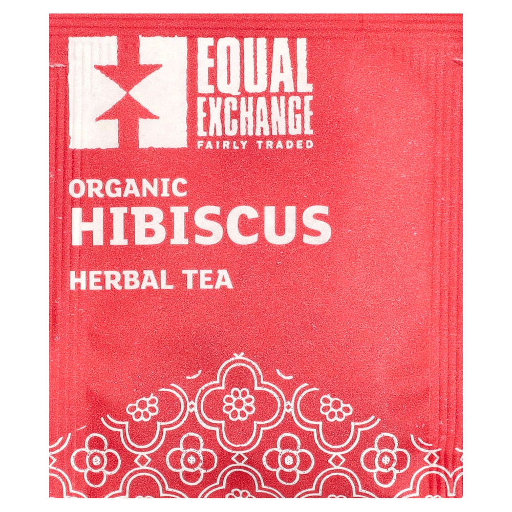 Equal Exchange, органический травяной чай с гибискусом, без кофеина, 20 чайных пакетиков, 40 г (1,41 унции)