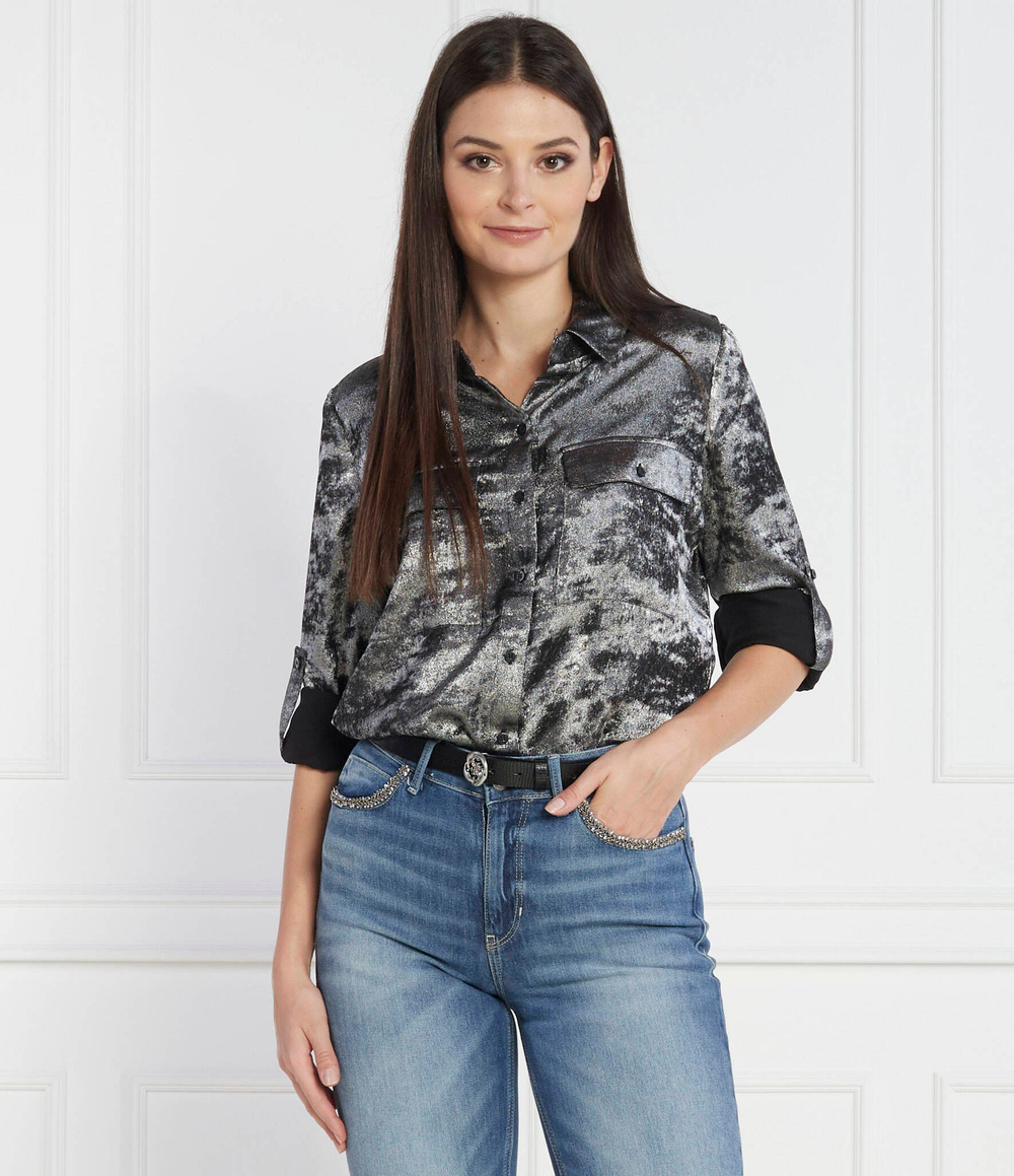 Рубашка GUESS - серебряный(W3BH63 WFQA0)