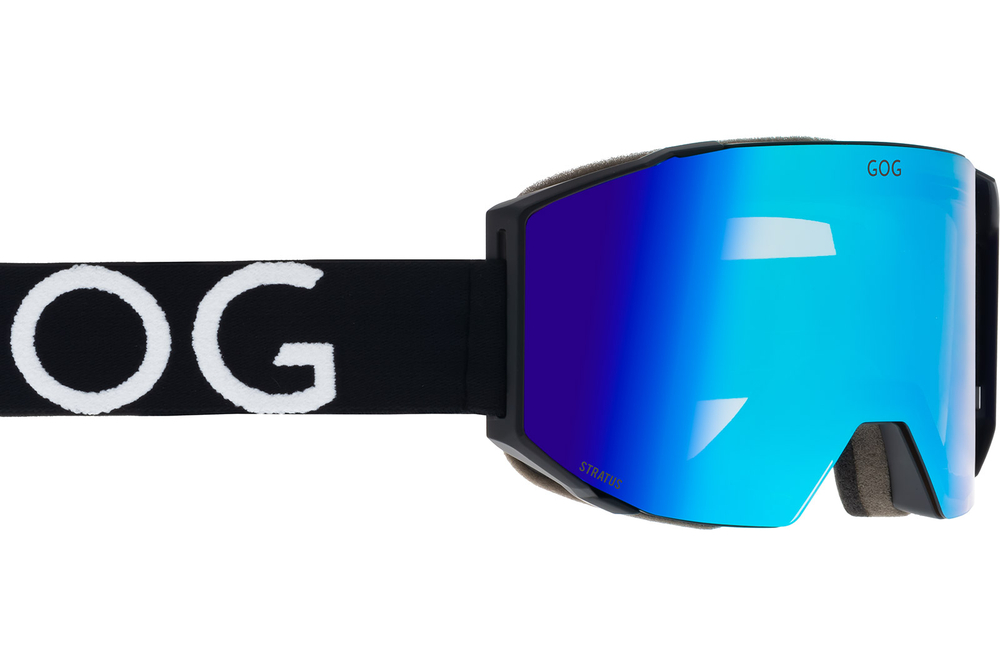 Горнолыжная маска GOG Stratus / Matt Black / Reflex Blue