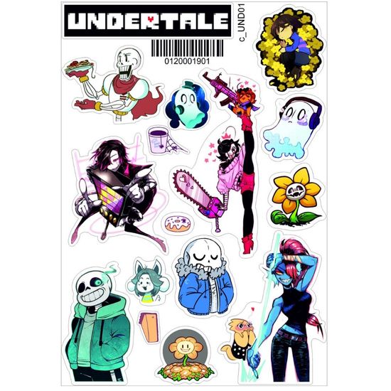 Наклейка А5 c Undertale 01