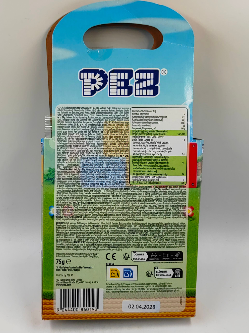 Конфеты PEZ Super Mario с фруктовым вкусом 75 г (Австрия)