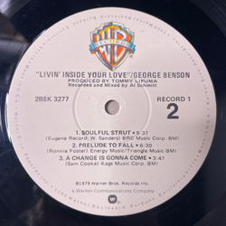 Винтажная виниловая пластинка LP George Benson Livin Inside Your Love (США 1979)