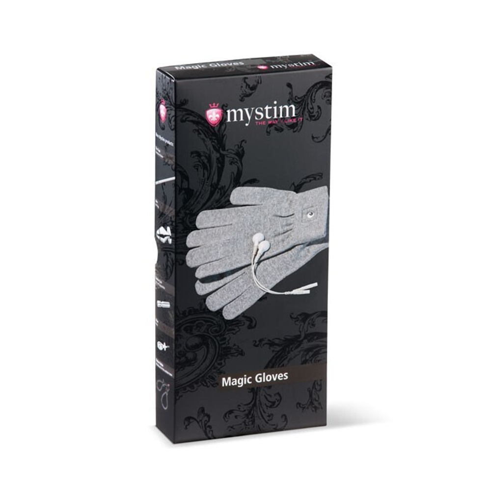 Перчатки для чувственного электромассажа Magic Gloves (Цвет: серый)