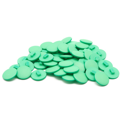 Пуговицы на ножке 28L=18 мм, пластик (Green (зеленый)), NE68, 48 шт