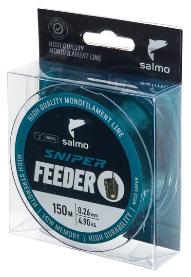 Леска монофильная Salmo Sniper FEEDER Moss Green 150/026