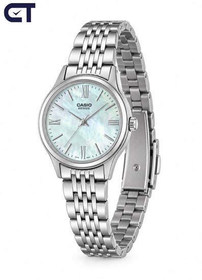 Casio BLS-100DS-2A General часы наручные женские — синий перламутровый циферблат, сапфировое стекло и WR50