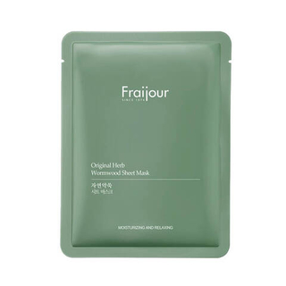 Успокаивающая тканевая маска с полынью Fraijour Original Herb Wormwood Sheet Mask