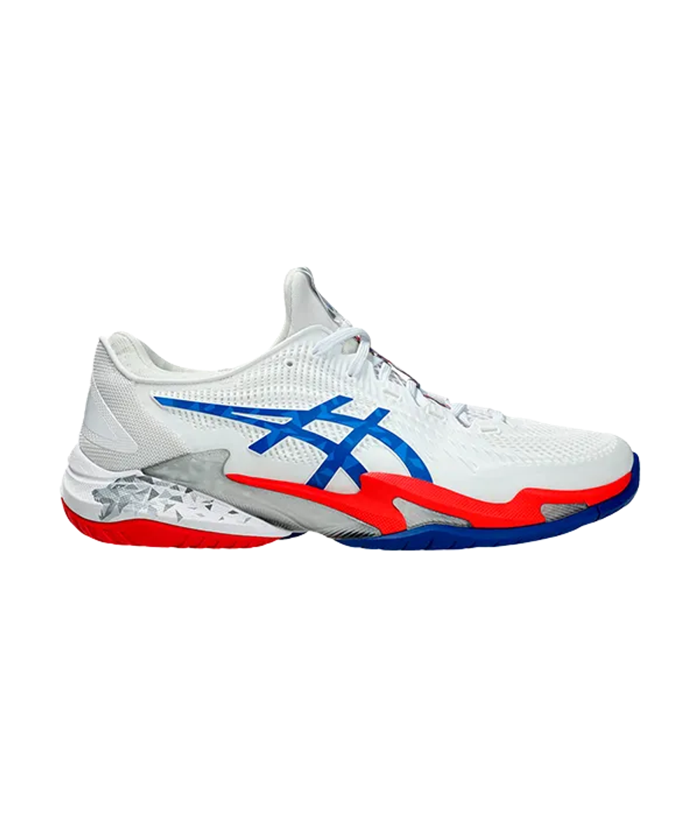 Asics Court FF 3 Novak Clay Белый-Тунец Синие Кроссовки