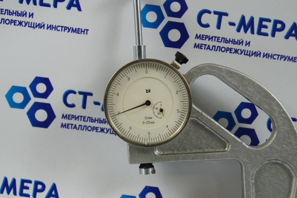 Толщиномер ТР-25-60Б (0-25мм.) Цена деления 0.1мм. ГОСТ 11358-89