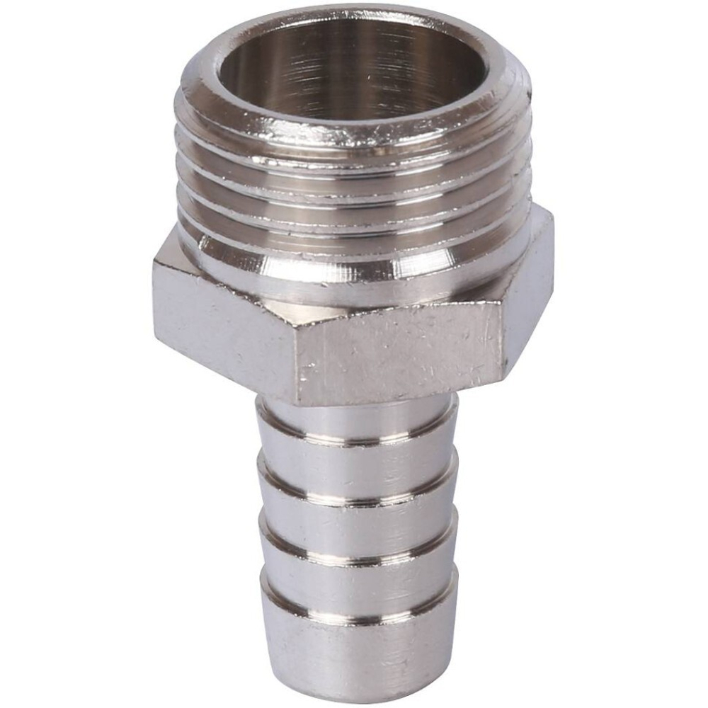Штуцер НР никелированный 1/2"x12 STOUT