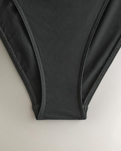 ZARA HOME ОДНОТОННЫЕ ПЛАВКИ-БИКИНИ, ЧЕРНЫЙ