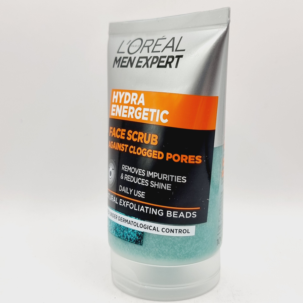 Скраб для лица мужской L'ORAL MEN EXPERT HYDRA ENERGETIC , 100 мл (Франция)