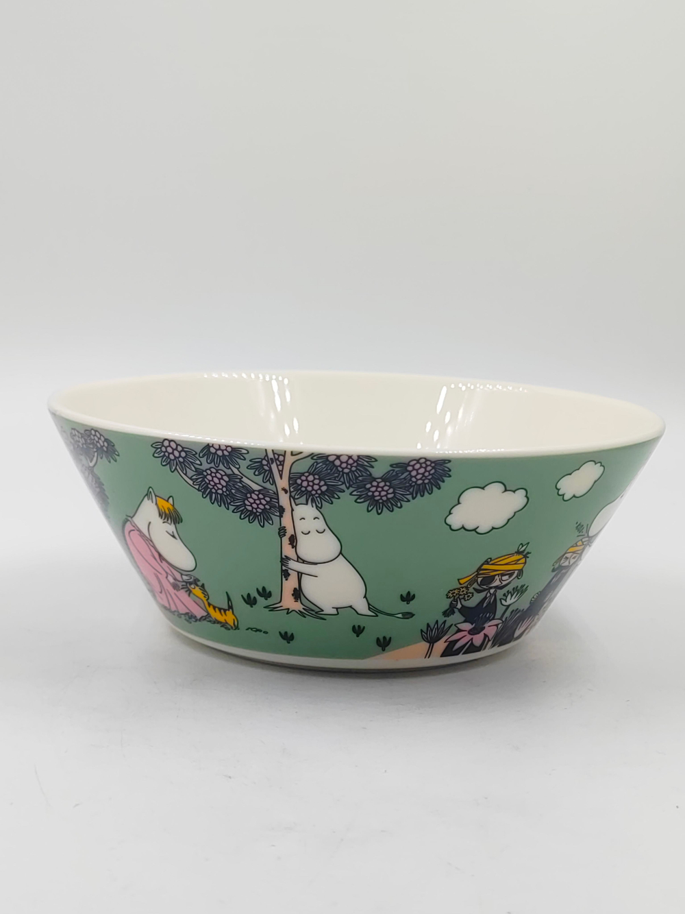 Тарелка/пиала глубокая Moomin Arabia "Loving Care", витрофарфор, 15 см