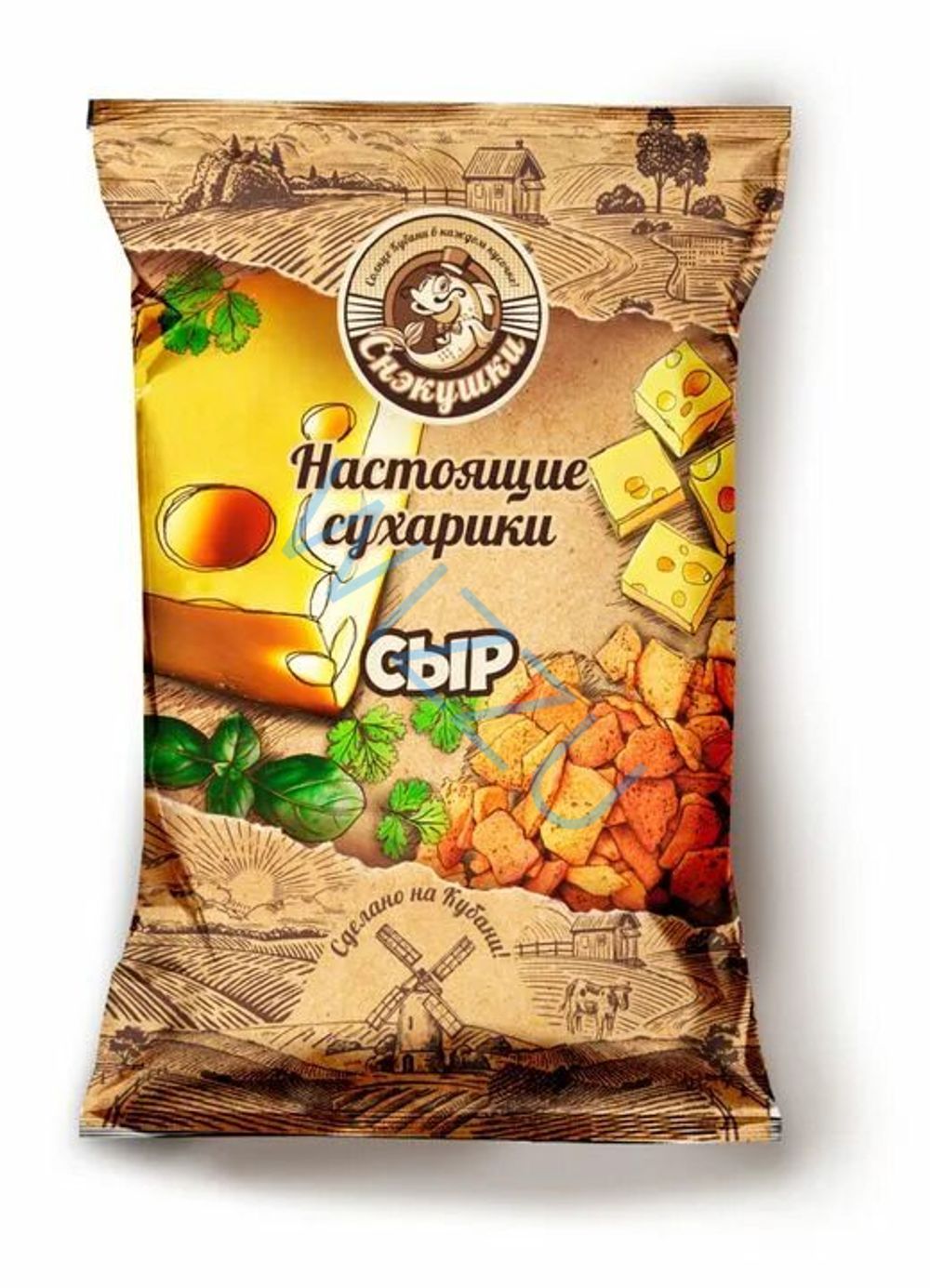 Снэкушки Сухарики пшен "Сыр" 80г*16шт