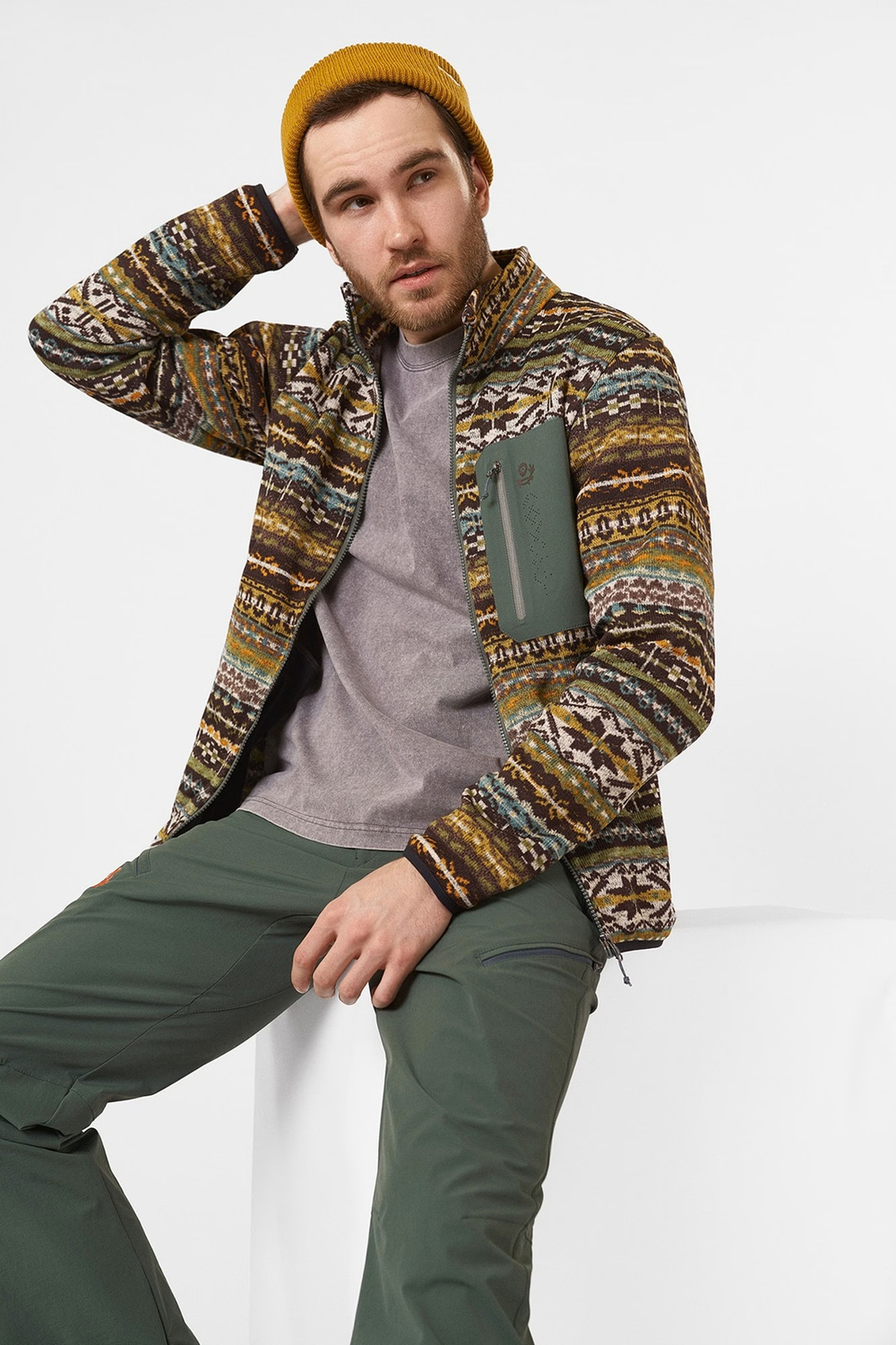 КОФТА МУЖСКАЯ ФЛИСОВАЯ STAYER ETNIC FLEECE