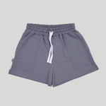 Wide Shorts for Girls Blue Granite