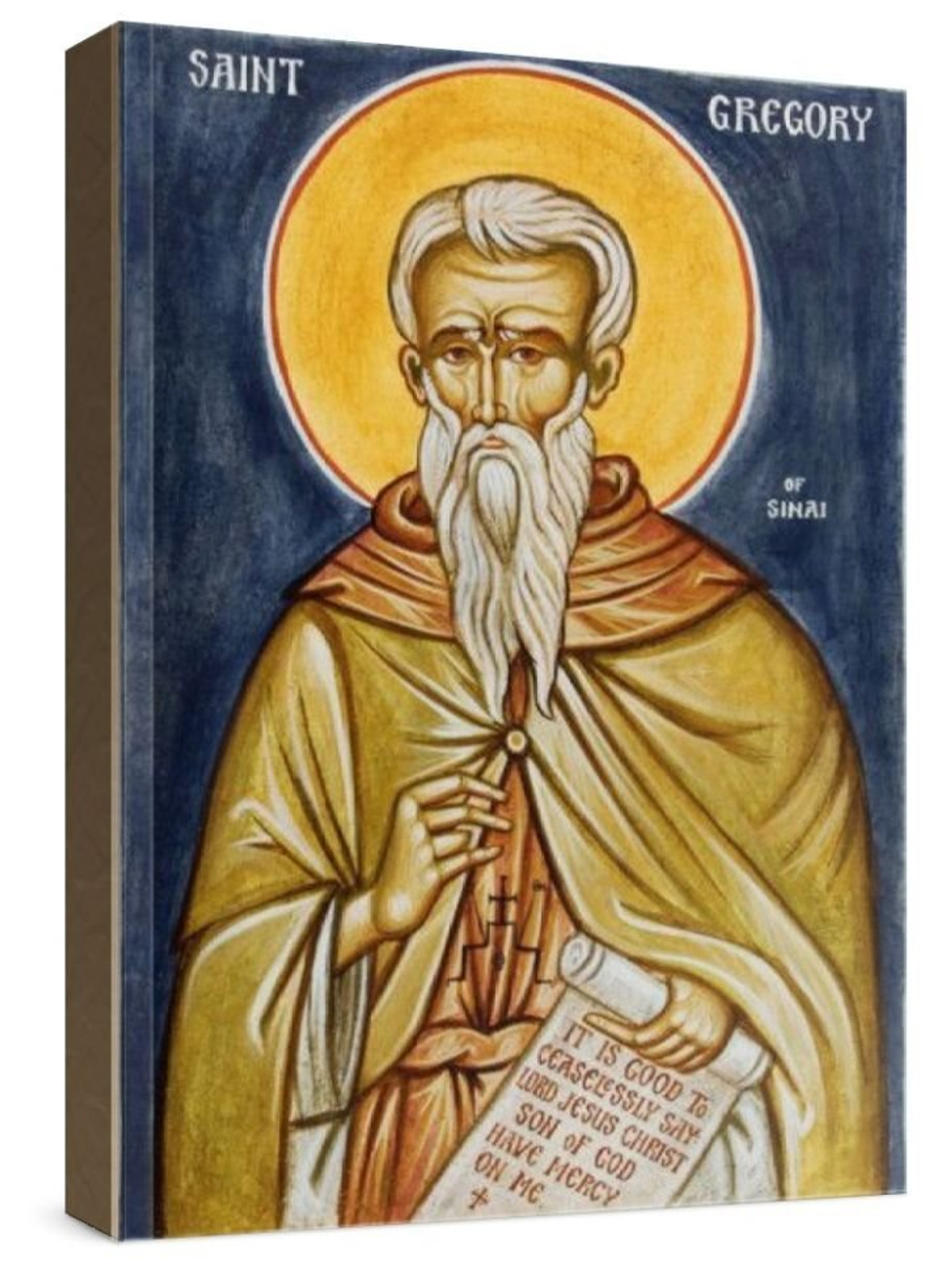 Григорий Синаит (рукописная икона)