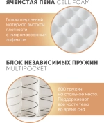Матрас Sontery by Askona Comfort Alternative 160x200х23, средний/жесткий