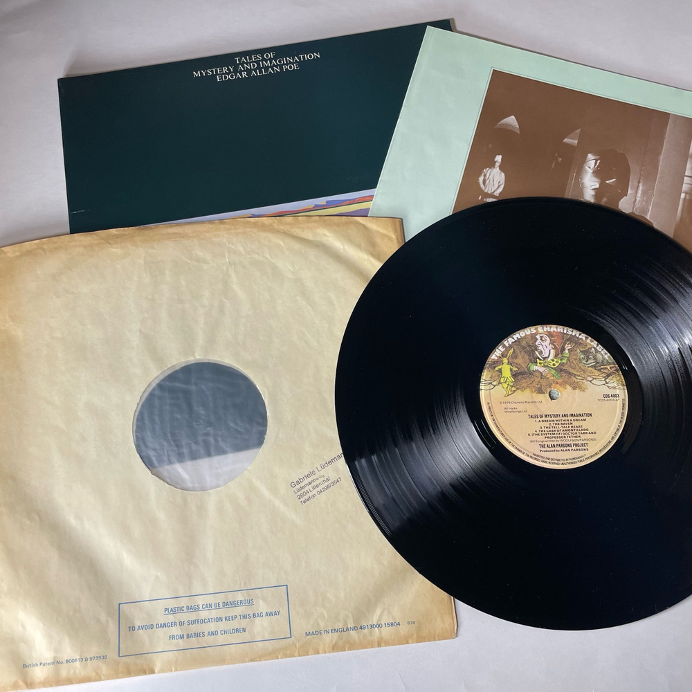 Винтажная виниловая пластинка LP The Alan Parsons Project, Tales Of Mystery And Imagination, Edgar Allan Poe (Англия 1976)